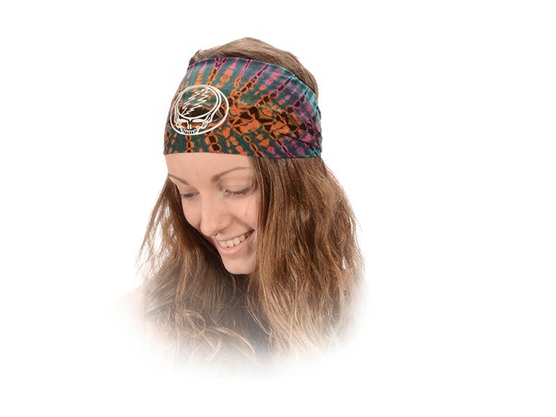 Grateful Dead Steal Your Face Organic Tye Dye Headband