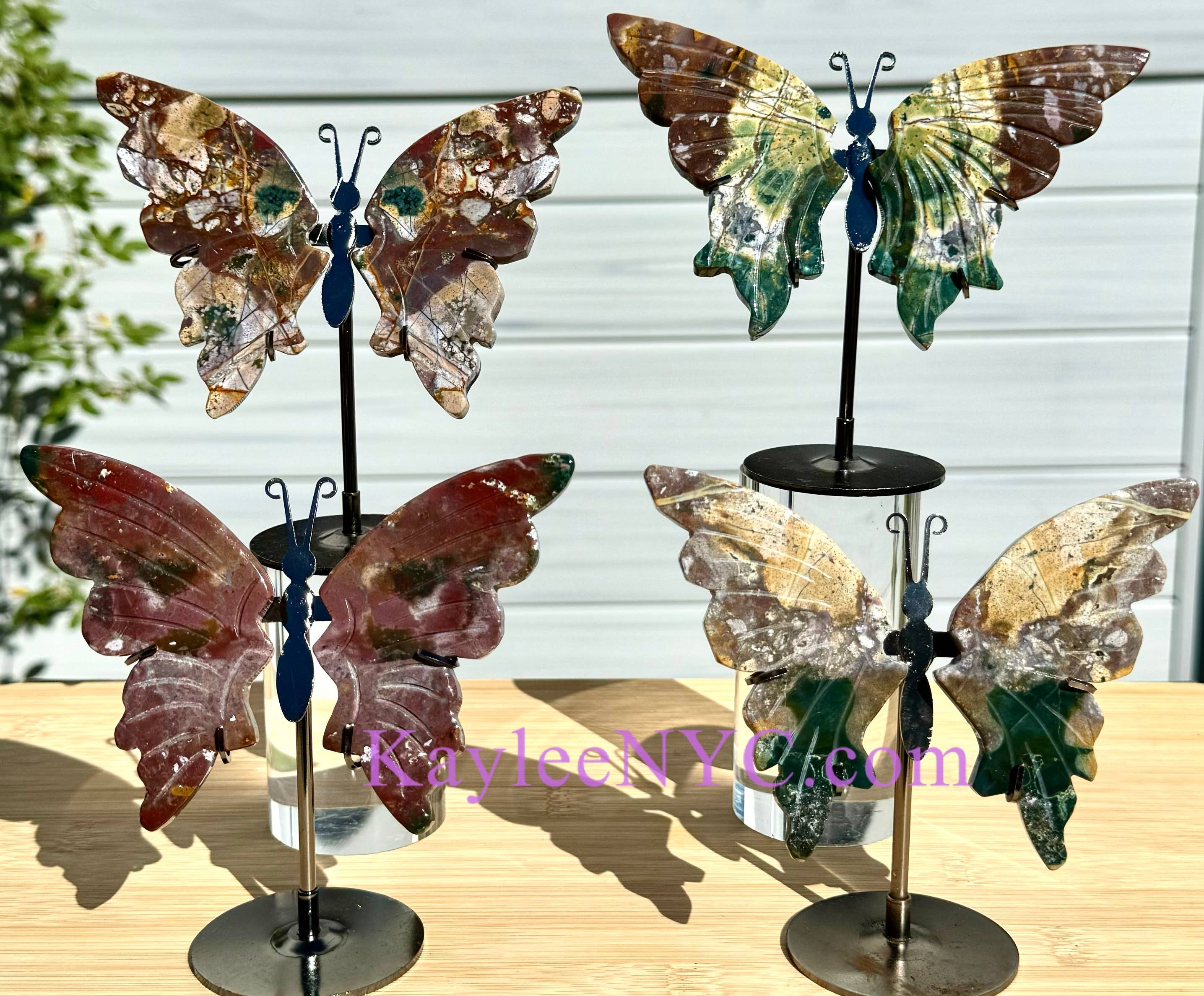 Natural Marine Jasper butterfly Crystal