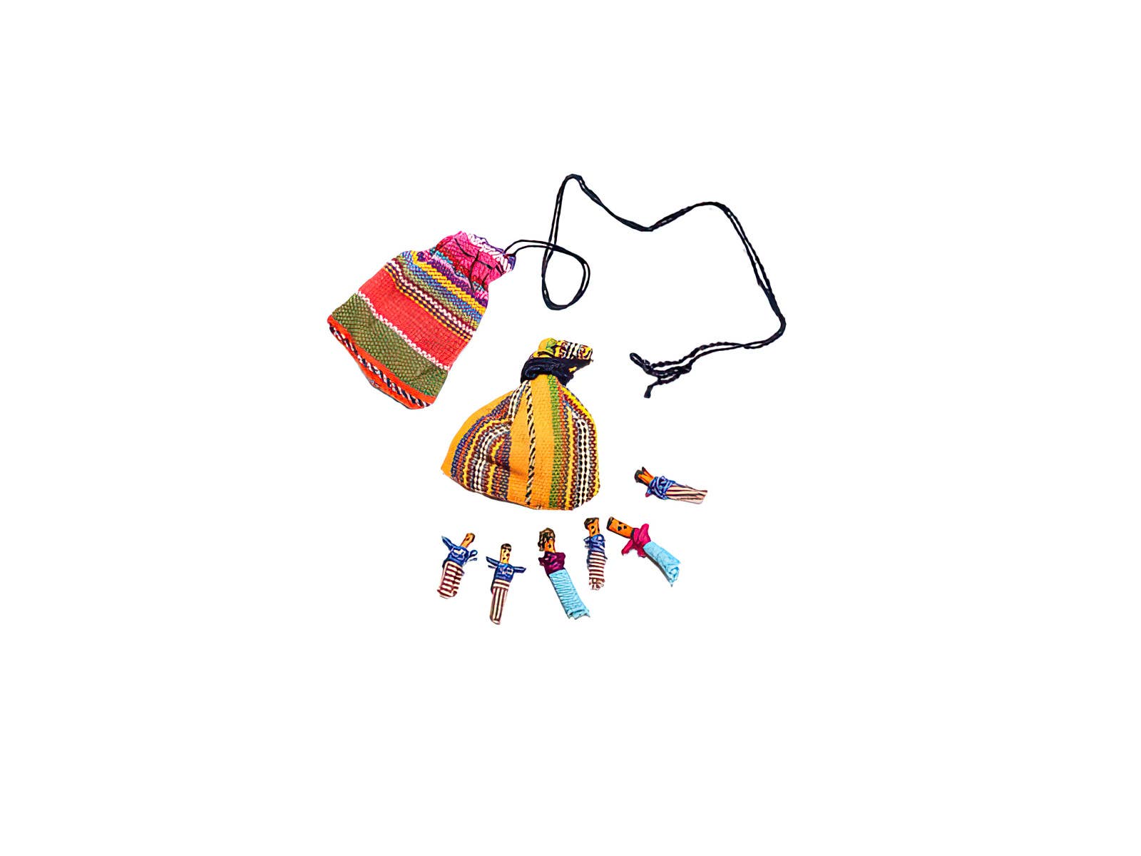 NO HURRY TO WORRY LIL' JASPE POUCH WITH 6 WORRY DOLLS
