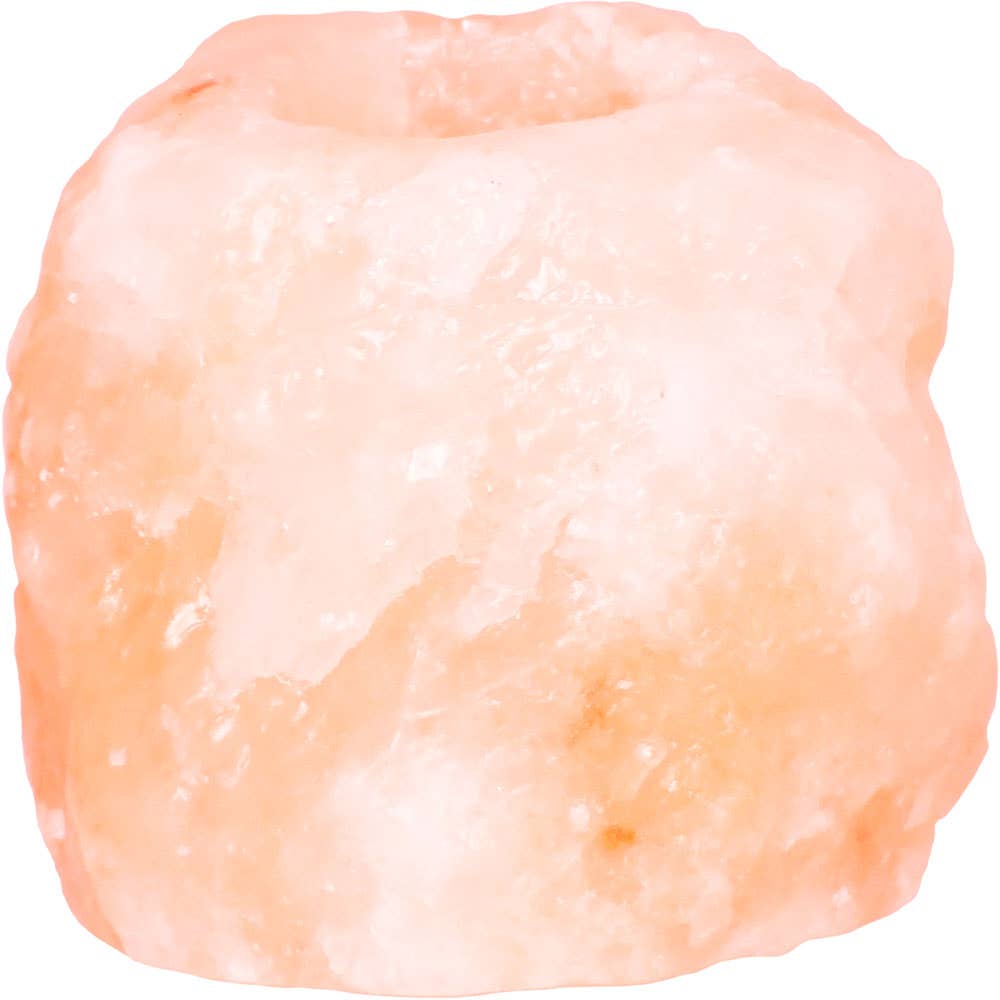 T-light Holder Rough Salt Lamp
