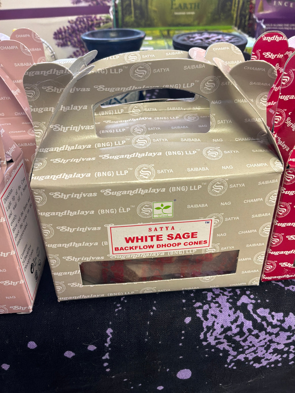 White Sage Backflow Incense Cones