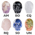 Gemstone Skulls