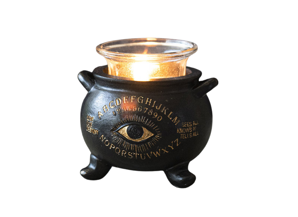 Spirit Board Cauldron Votive Holder