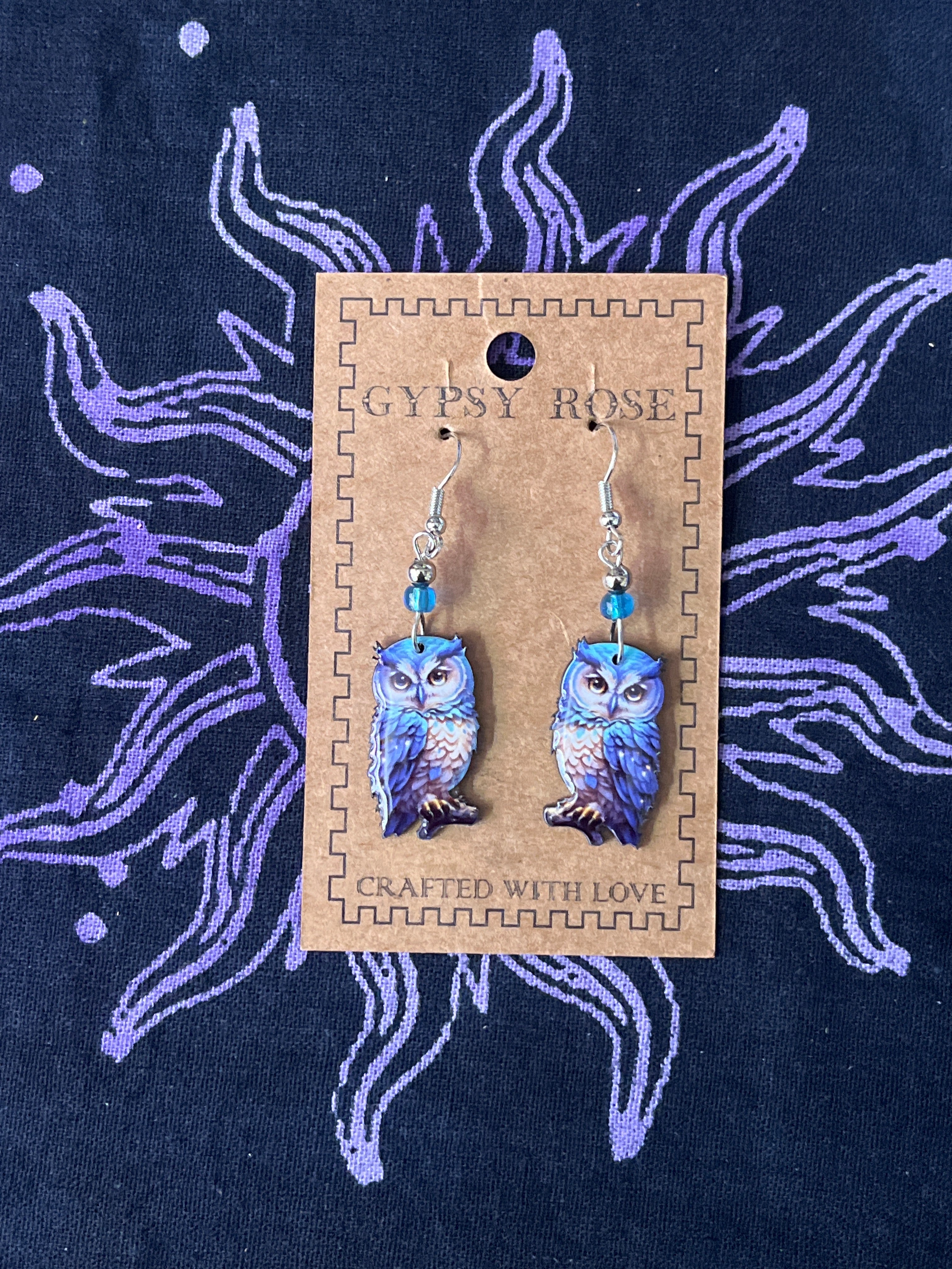 ACRYLIC OWL EARRINGS