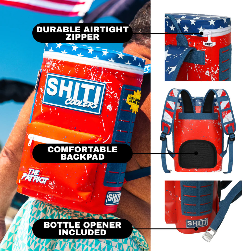 SHITI Patriot Backpack Cooler - 15 Can