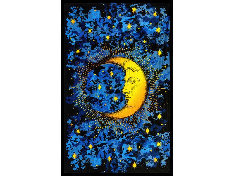 Celestial Moon Twin Tapestry
