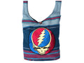 Grateful Dead Steal Your Face Hand Embroidered Peddler Bag