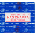 Satya Nag Champa Incense Cones Display Box (Pack of 12)