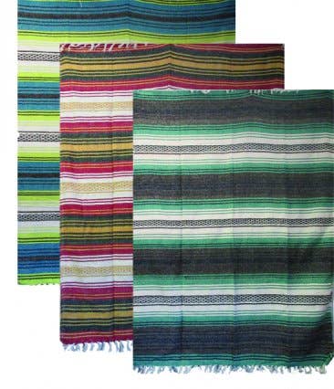 Hand Loomed Striped Blanket