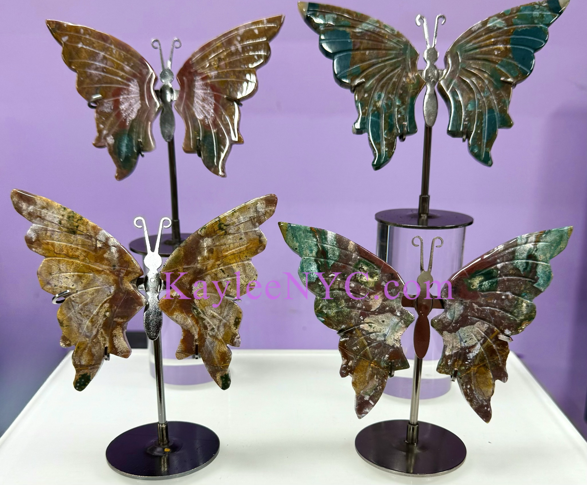 Natural Marine Jasper butterfly Crystal