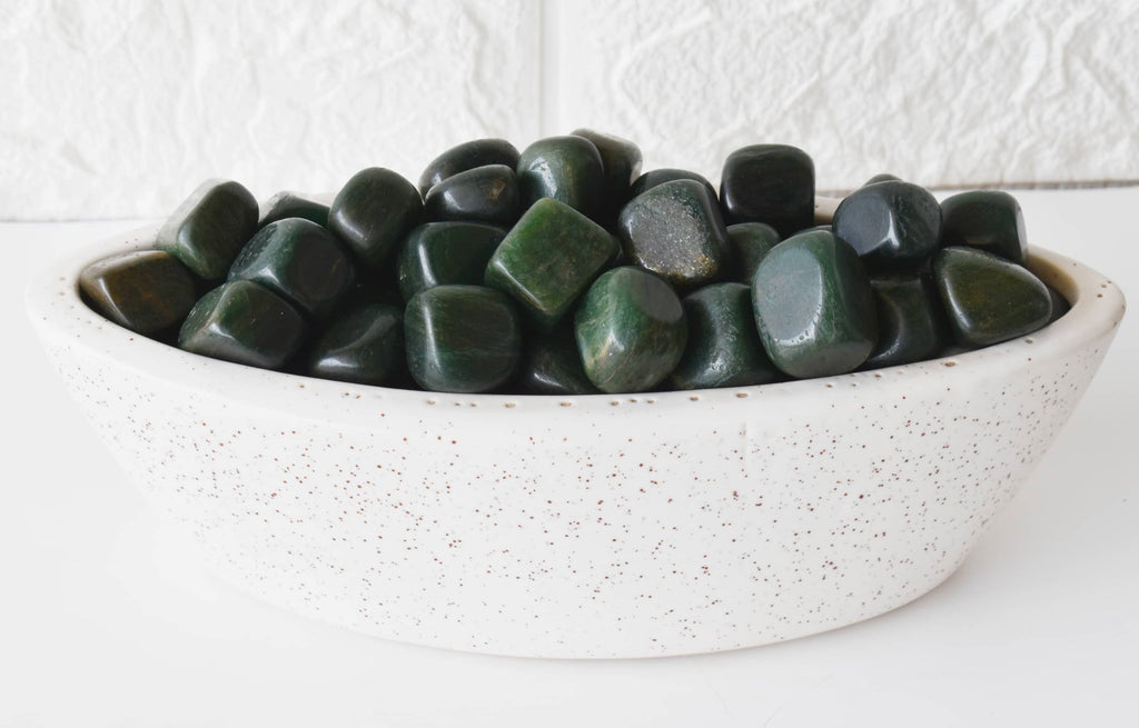 Green Jade Tumbled Stones Healing Stones 100G to 1KG