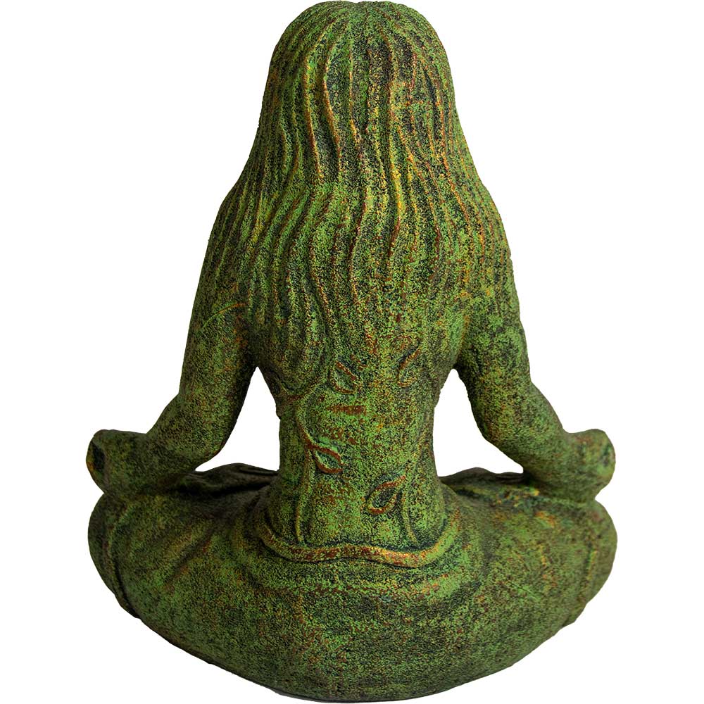 Volcanic Stone Statue - Mother Earth Lotus Pose