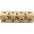 Wood Multi Mini Candle Holder - 7 Chakra