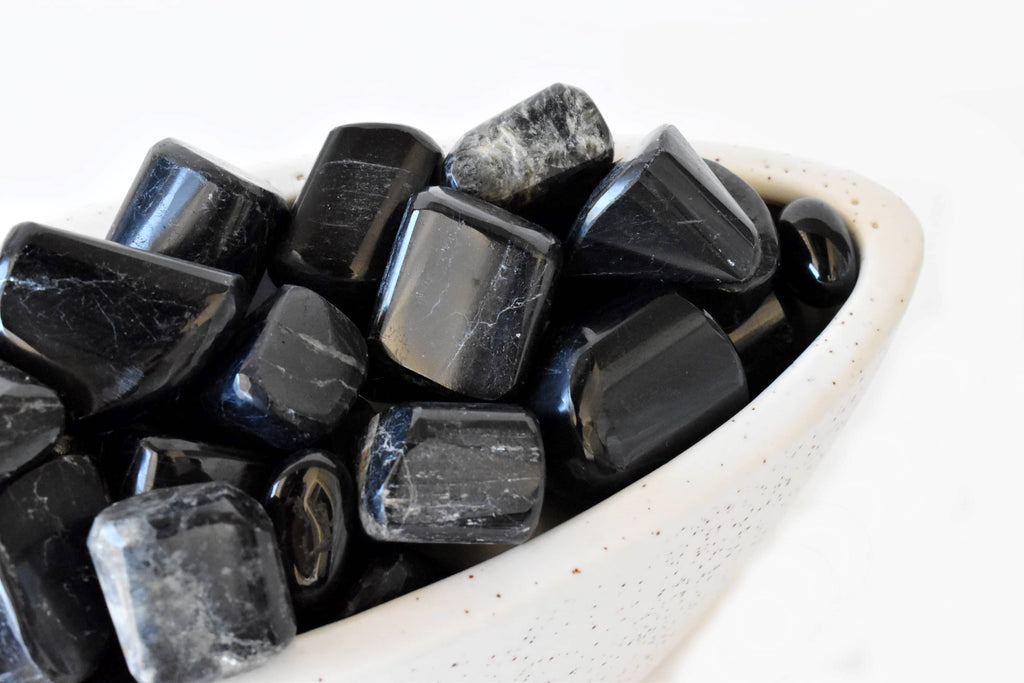 Black Tourmaline Tumbled Stones Healing Stones 100G to 1KG