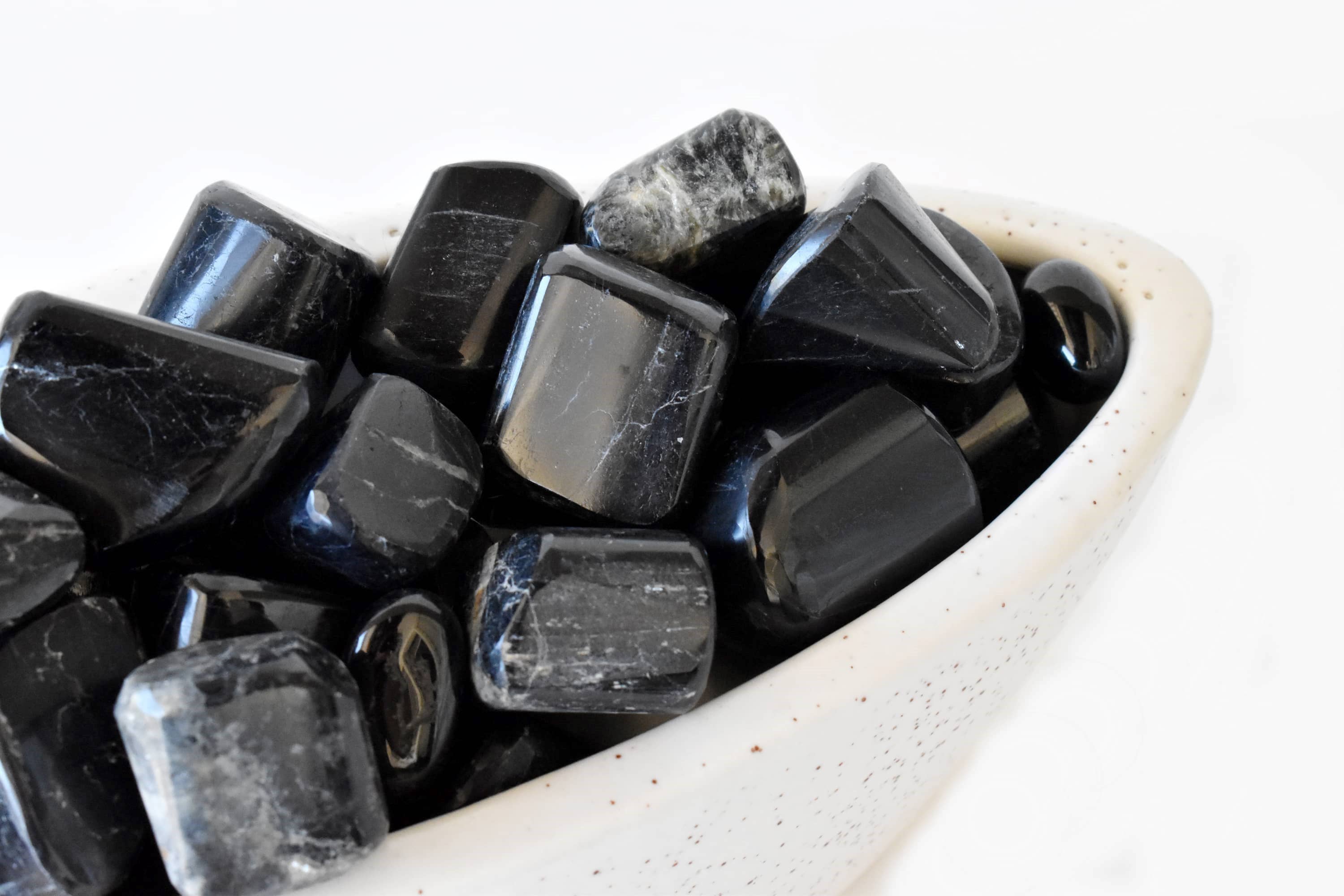 Black Tourmaline Tumbled Stones Healing Stones 100G to 1KG