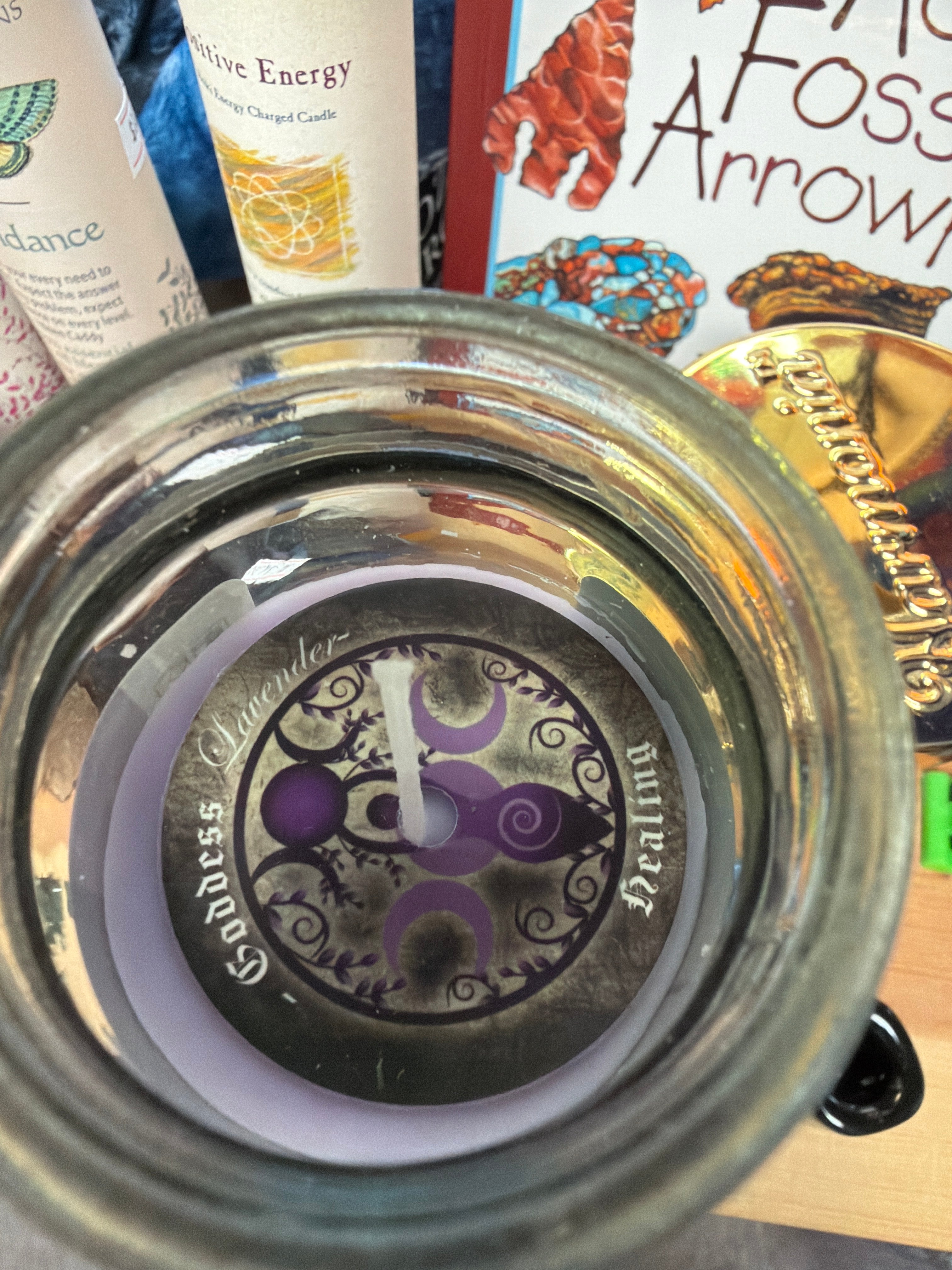 7 Day Glass Ritual Candle - Goddess - Lavender