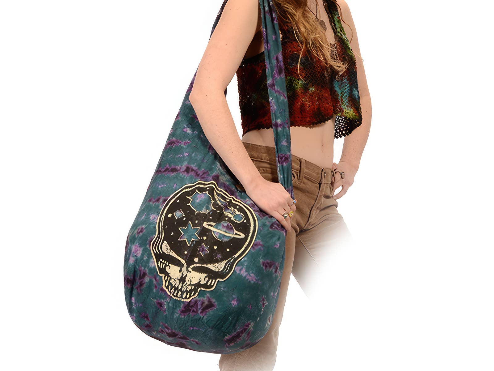 Grateful Dead Stealie The Night Away Tye Dye Peddler Bag