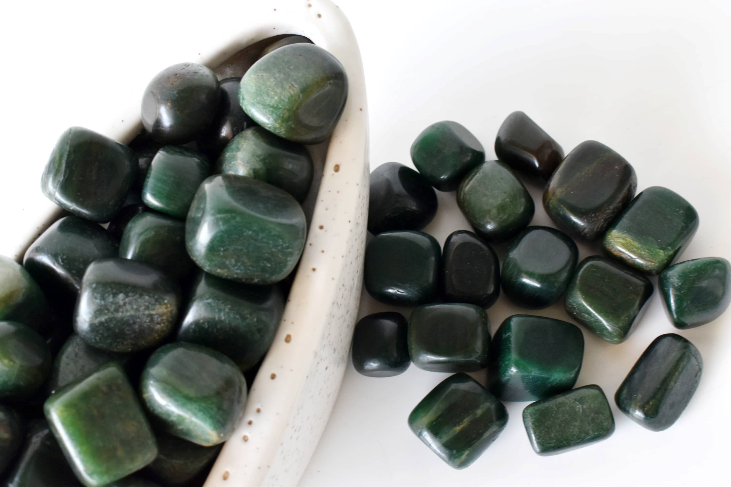 Green Jade Tumbled Stones Healing Stones 100G to 1KG
