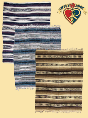 Striped Mexican Falsa Blanket