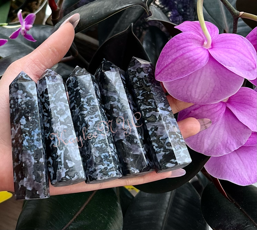 Natural Indigo Gabbro Aka Merlinite Tower