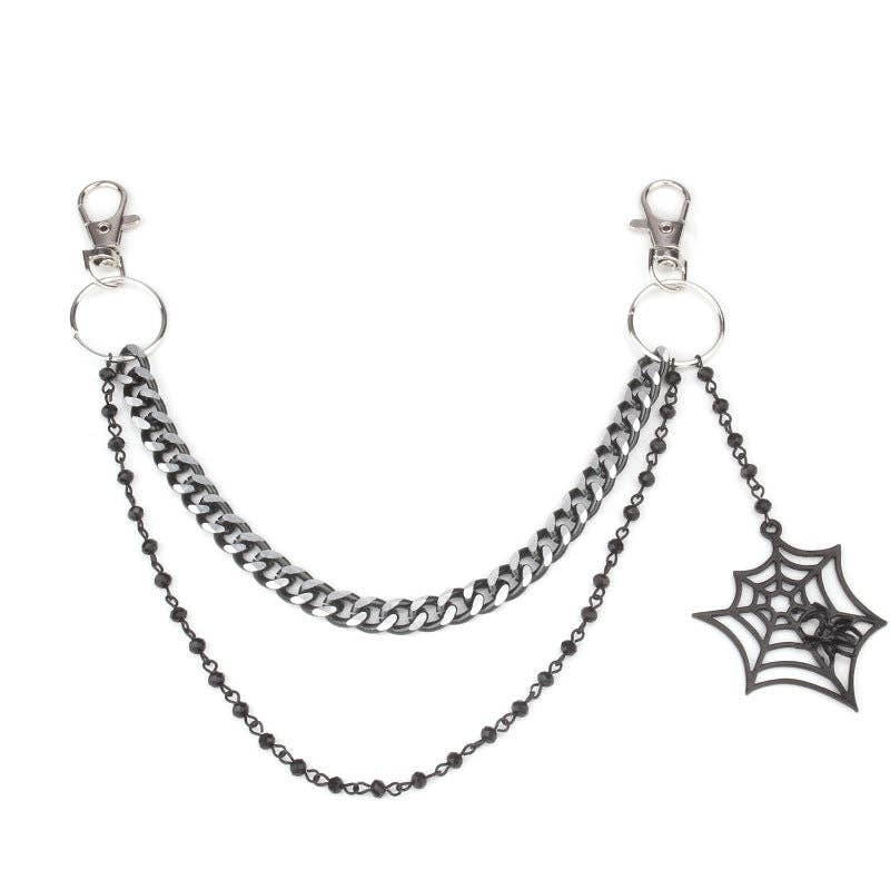 Trendy Crossbody Bag with Decorative Chains for Women