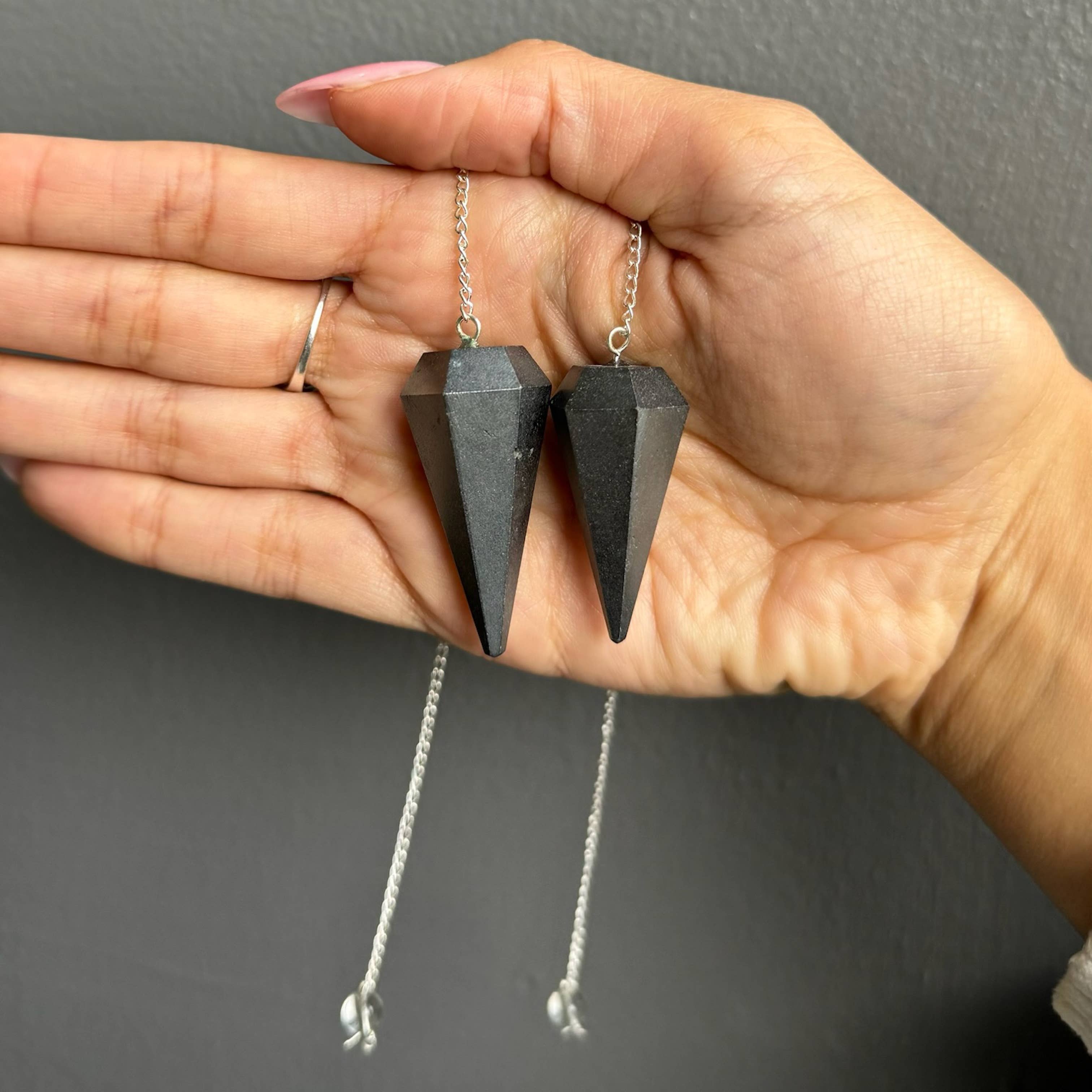 Hematite Crystal Pendulum