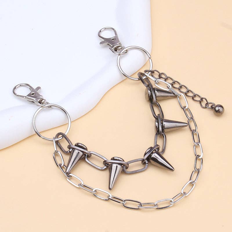 Trendy Crossbody Bag with Decorative Chains for Women