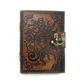 Embossed Celestial Blank Leather Journal (5 x 7 in.)