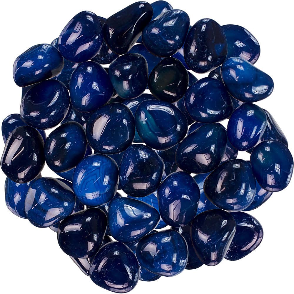 Tumbled Stones Blue Onyx (1 Lb)
