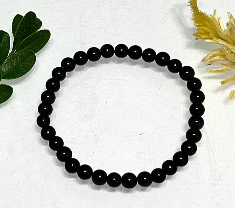6mm Rainbow Obsidian Crystal Healing Bracelets 7.5" Stretch