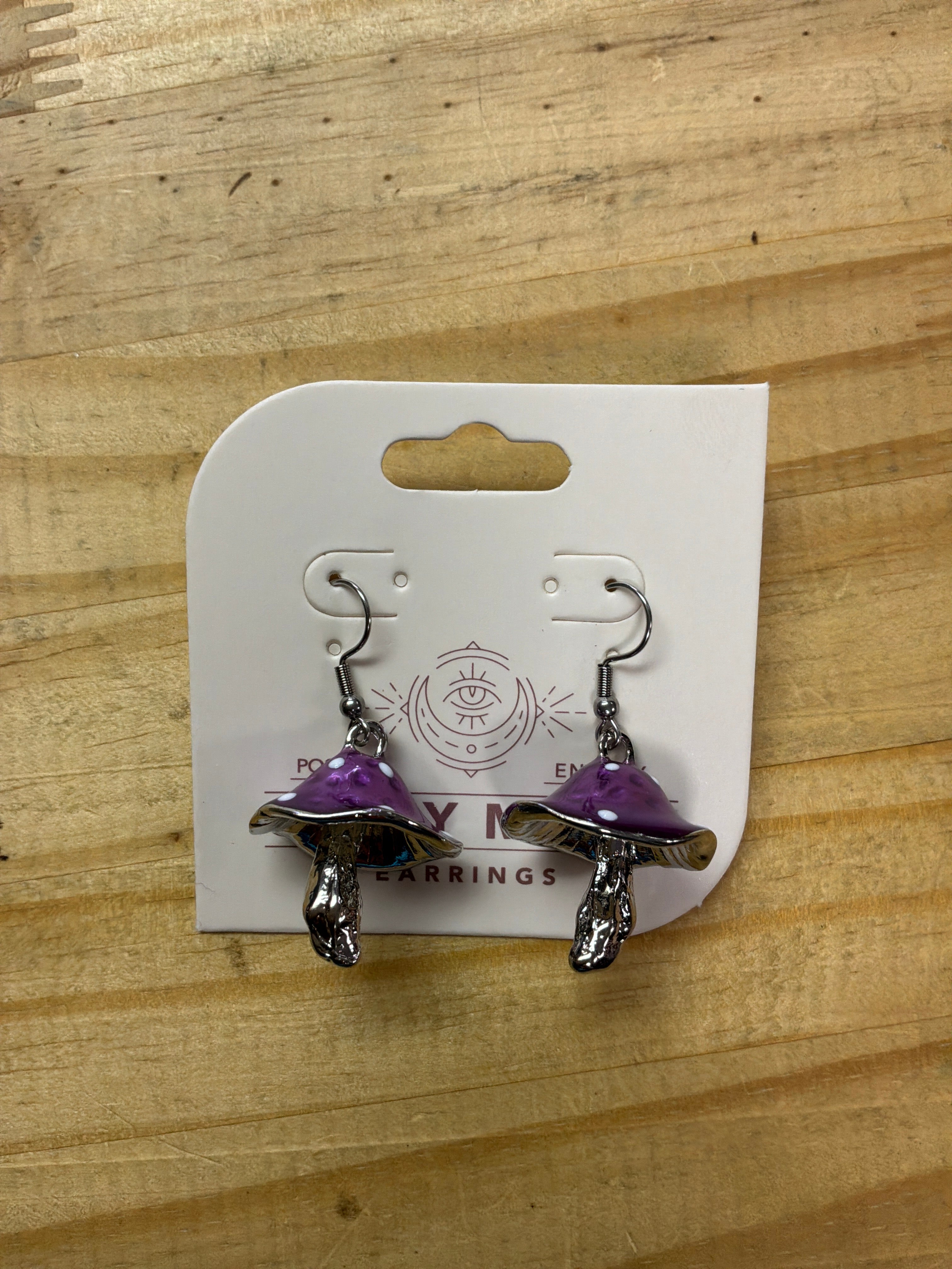 SILVER MUSHROOM EARRINGS