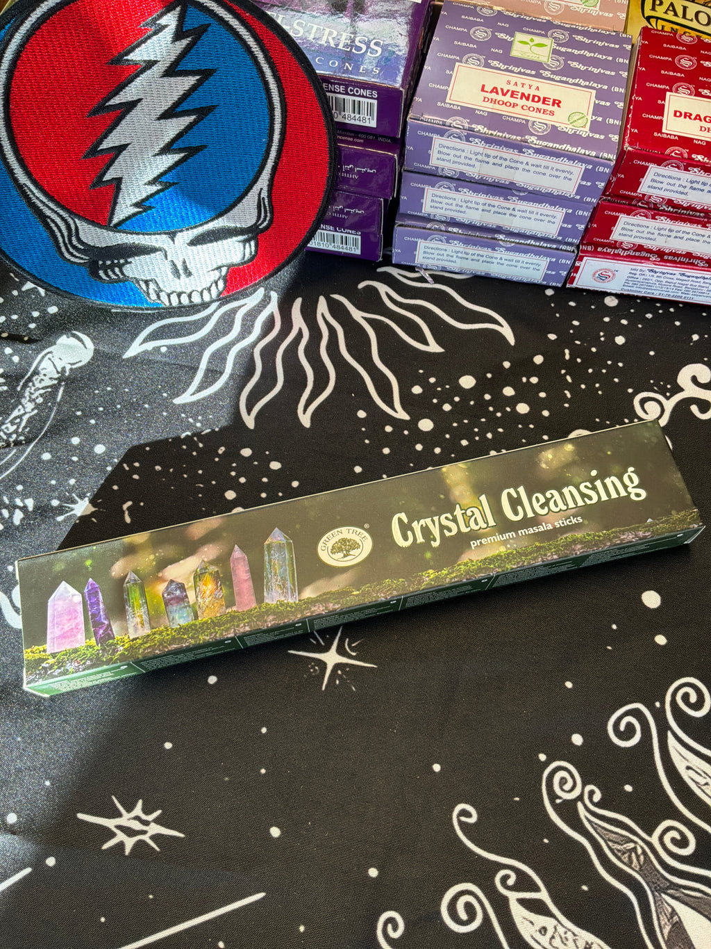 Green Tree Incense 15 Gr - Crystal Cleansing