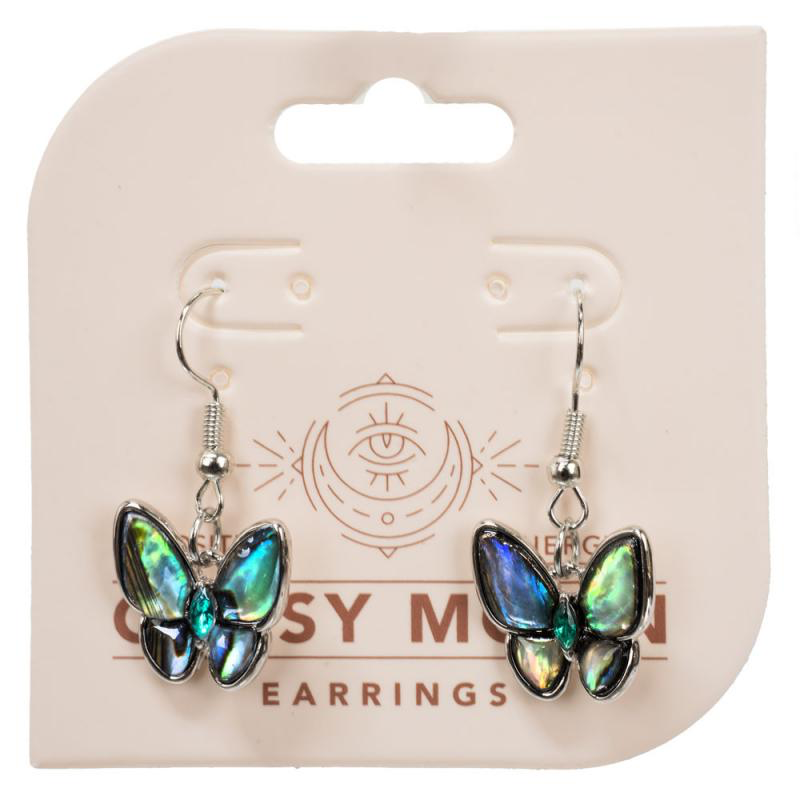 ABALONE BUTTERFLY SHAPE EARRING
