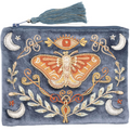 VELVET LUNAR MOTH COIN PURSE