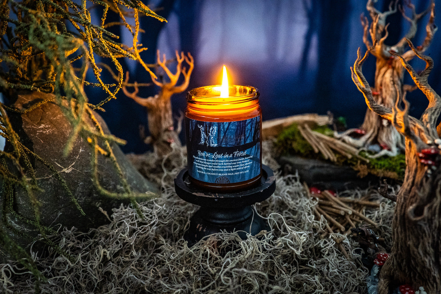 You're Lost in a Forest Candle
