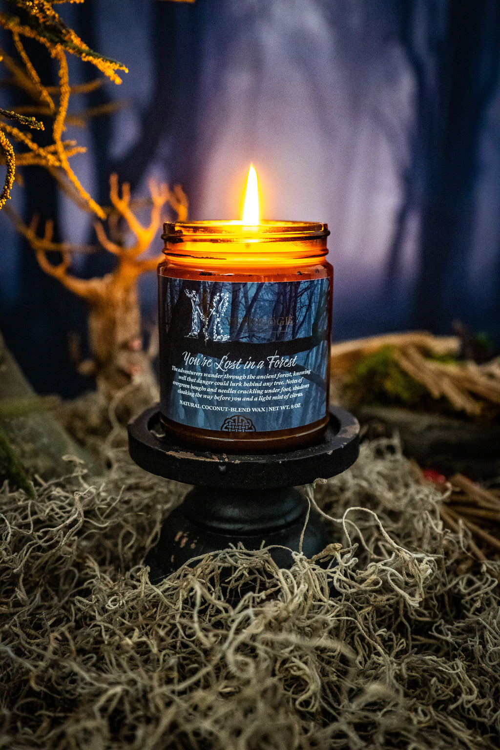 You're Lost in a Forest Candle
