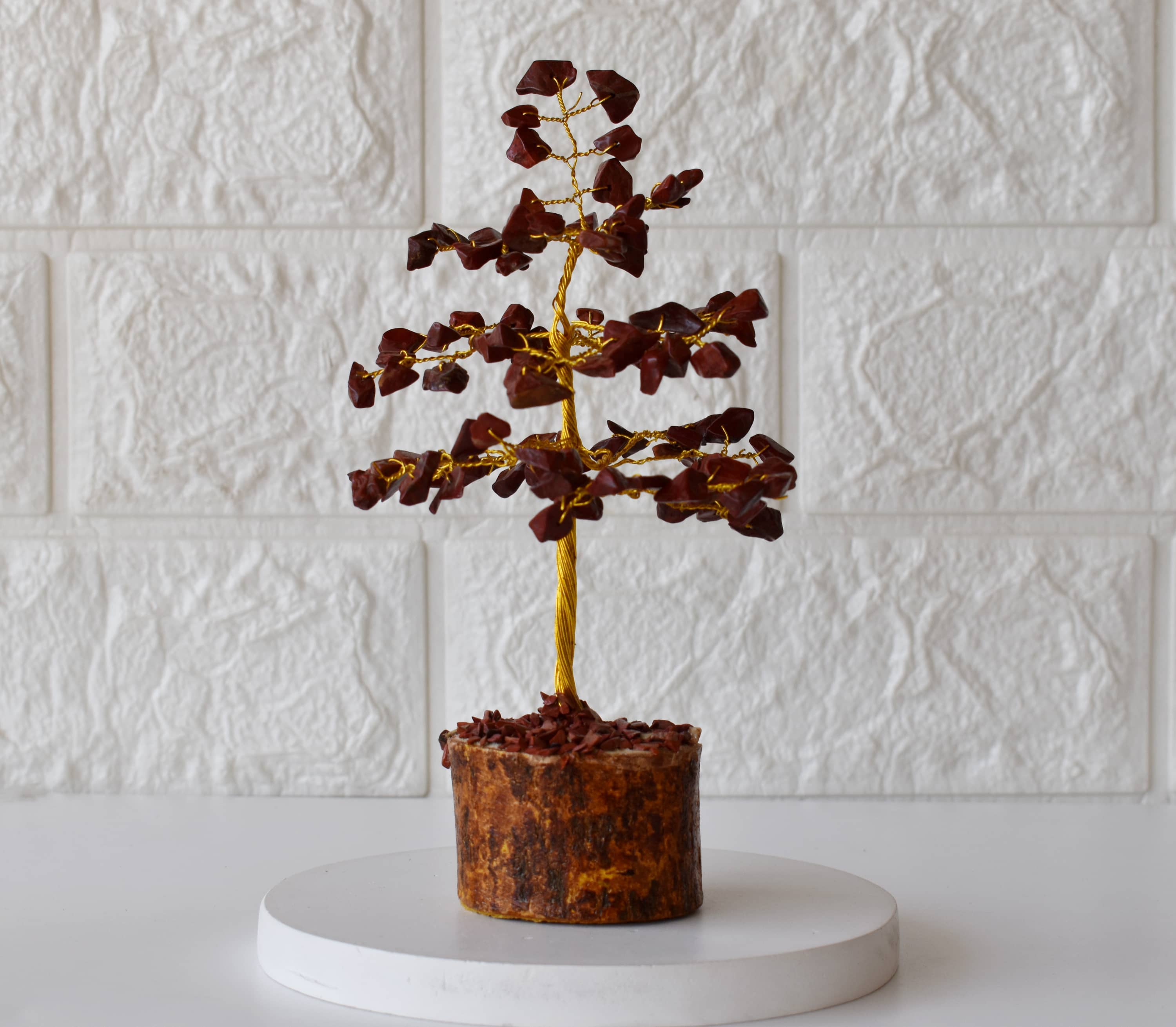 100 Chips Gemstone Tree |  Red Jasper | Feng Shui Tree