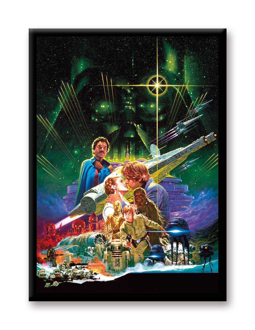 Star Wars  Retro Episode 5 Poster Flat Magnet