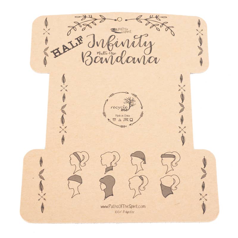 Colorful Half Bandana - Display Card Packaging