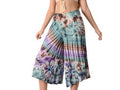 Electric Nights Tye Dye Spandex Blend Gaucho Pants