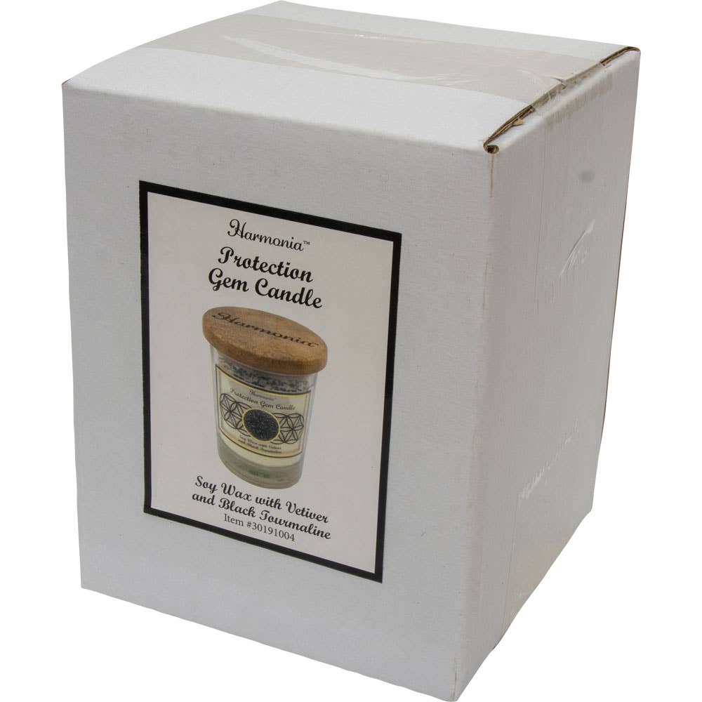 Harmonia Soy Gem Candle - Protection Black Tourmaline (Each)