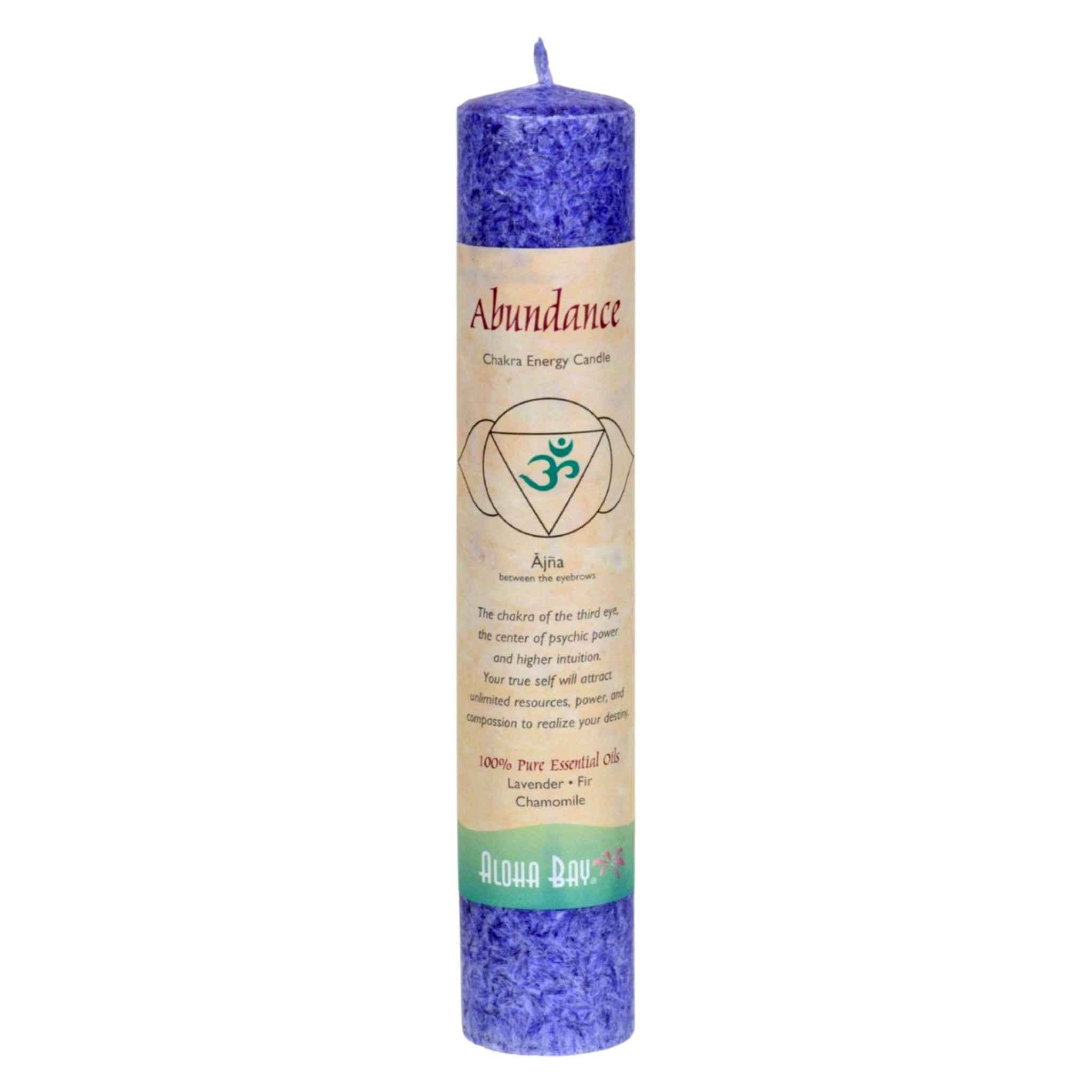 Aloha Bay 7 Chakra Energy Pillar Candle.