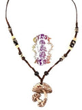 MAGIK MUSHROOMS BONE NECKLACE
