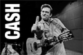 Johnny Cash Middle Finger San Quentin Poster - 36" x 24"