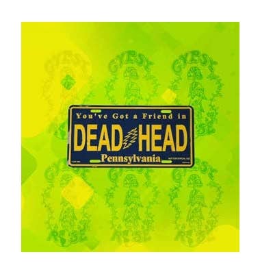 Grateful Dead  PENNSYLVANIA DEADHEAD LICENSE PLATE