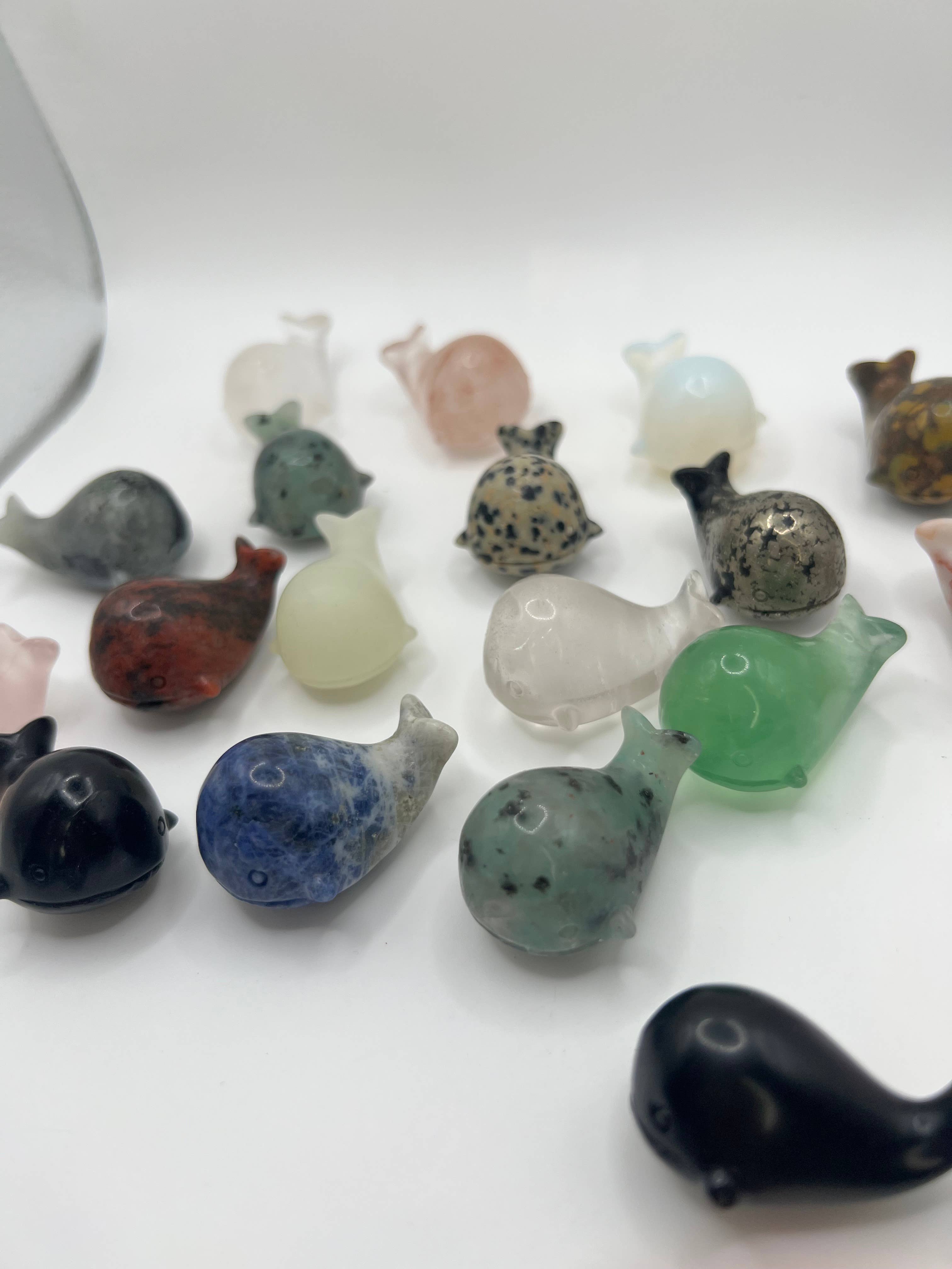 Whale crystal Carvings - Assorted Crystals