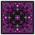 Hot Leathers BAB1071 Ladies Pink Paisley Skulls Bandana