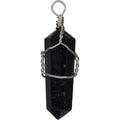 Wire Wrapped Point Pendants - Black Tourmaline (Pack of 5)