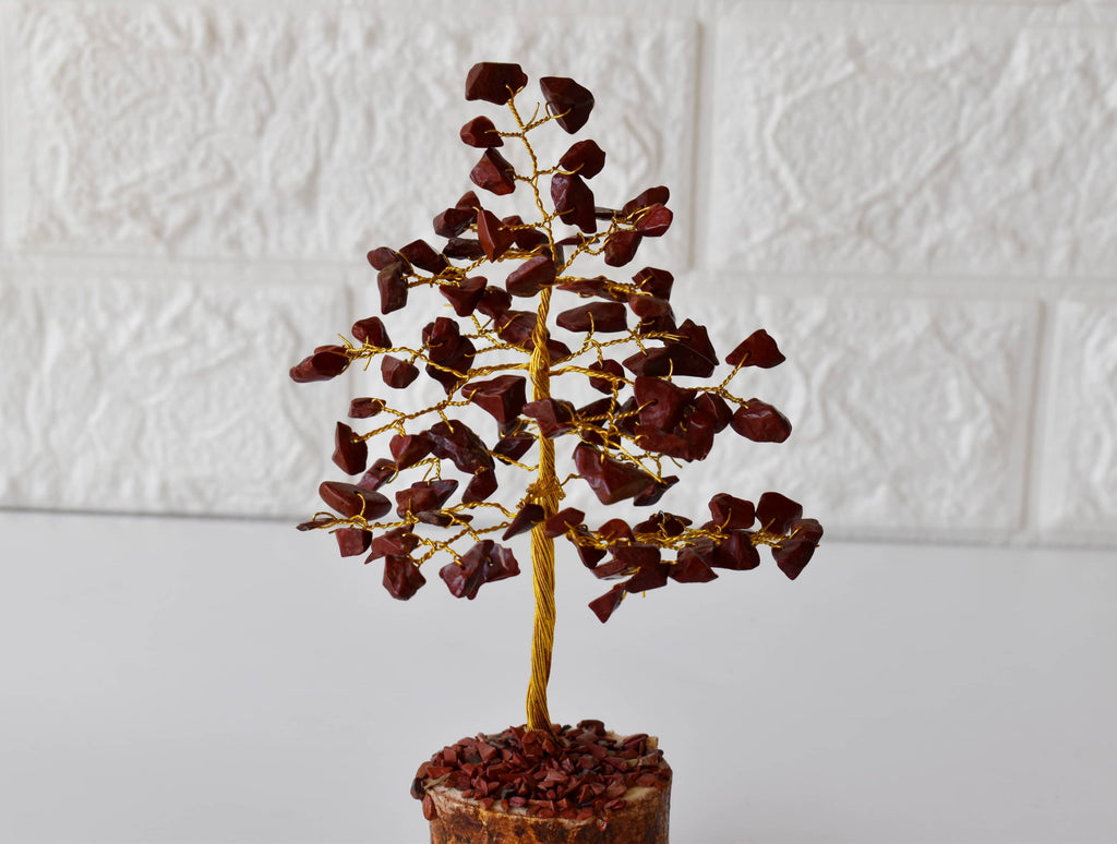 100 Chips Gemstone Tree |  Red Jasper | Feng Shui Tree