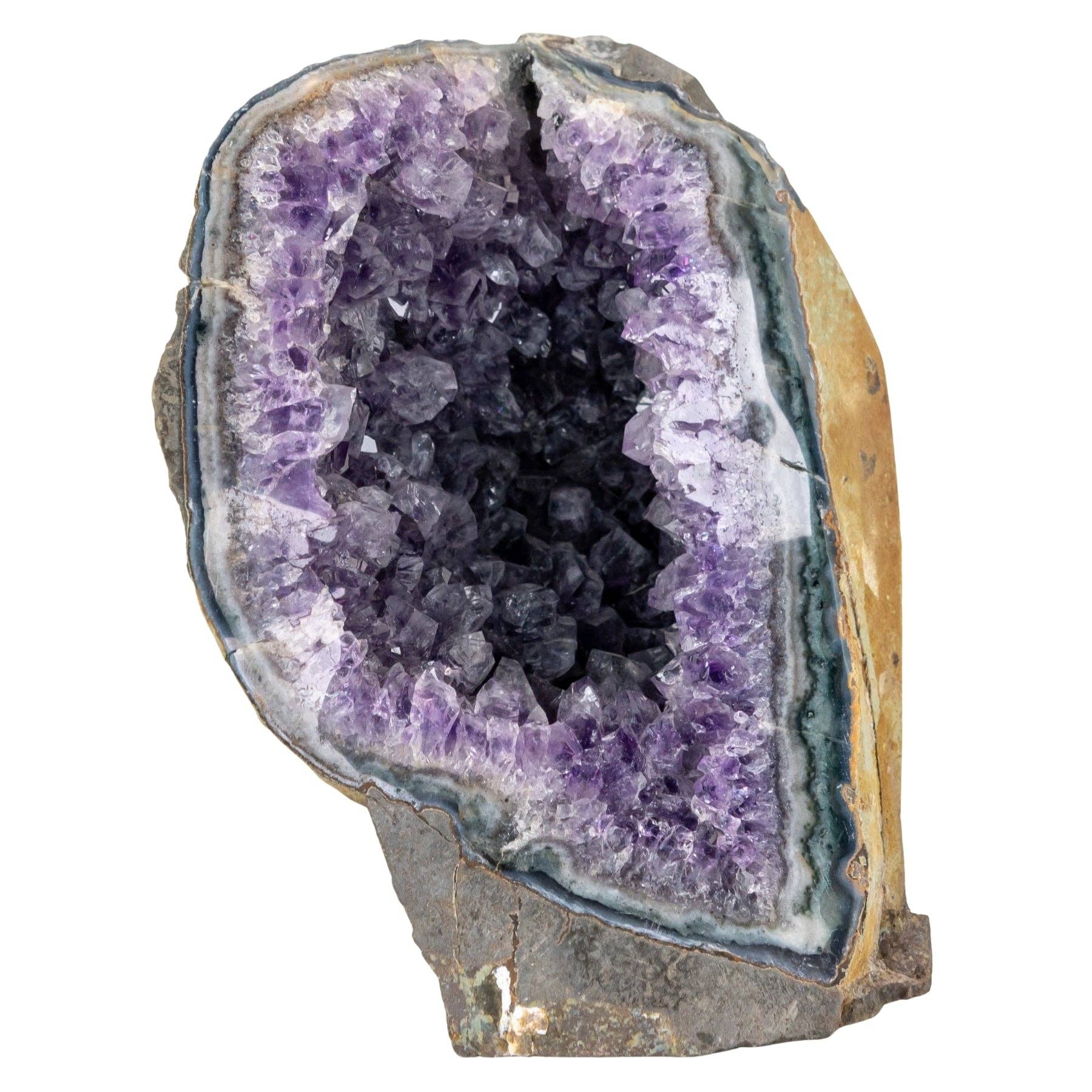 Amethyst Cut Base Geode Cluster.